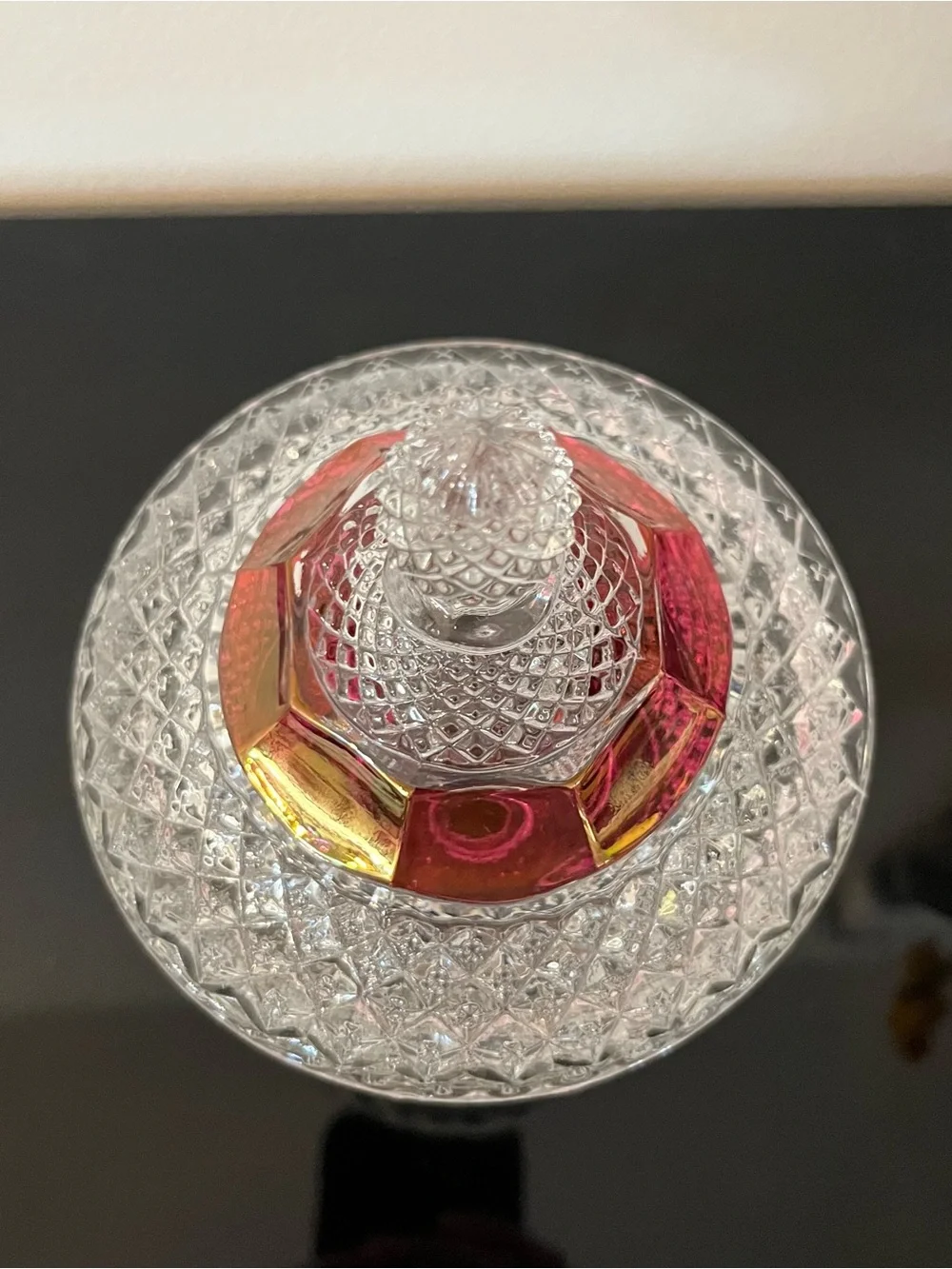 Vintage 1950s Westmoreland Ruby Red Pedestal Glass Candy Dish w/ Lid